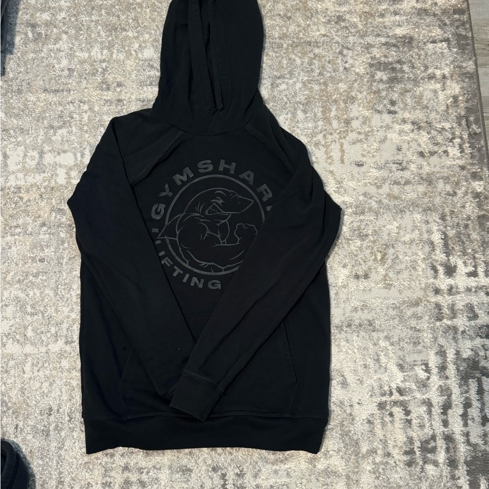 Gymshark Black Graphic Hoodie for Men